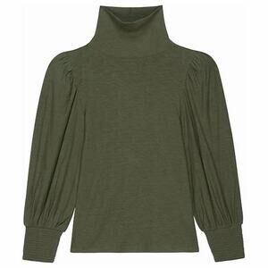 Nation LTD Sawyer Femme Turtleneck In Stoned Moss Green